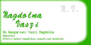 magdolna vaszi business card